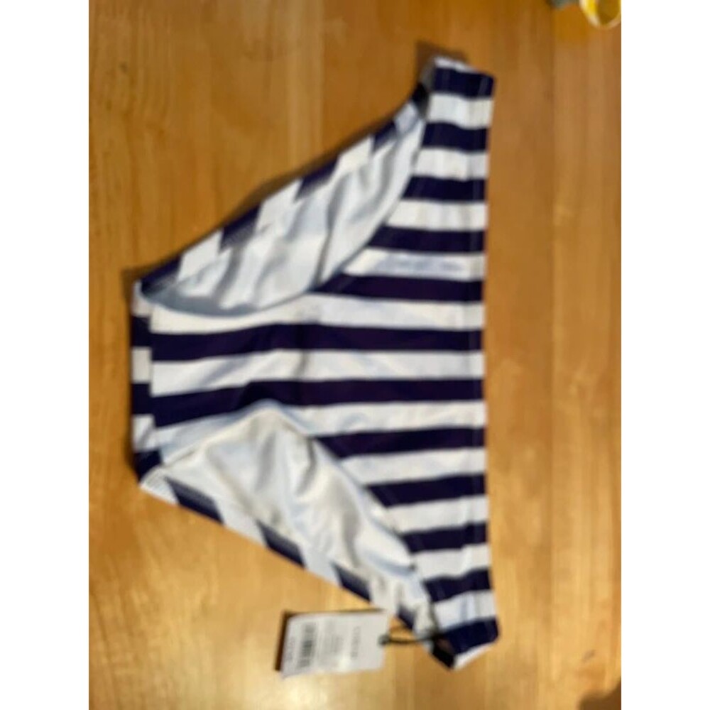 Shade & Shore Blue White Womens sz L 14/16 bikini bottom